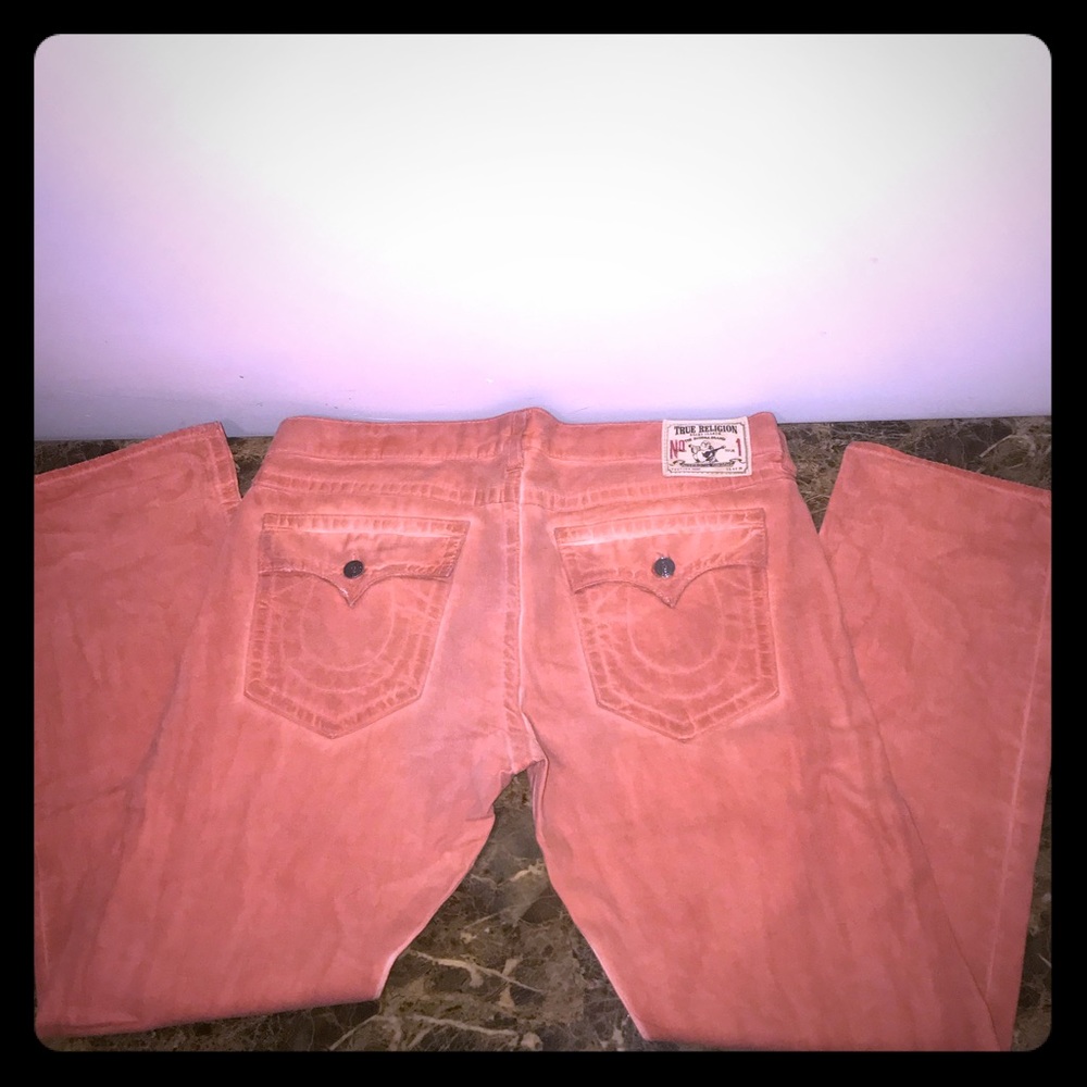 Men’s True Religion Burnt Orange Jeans